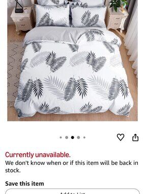 Duvet Cover Queen size NWT